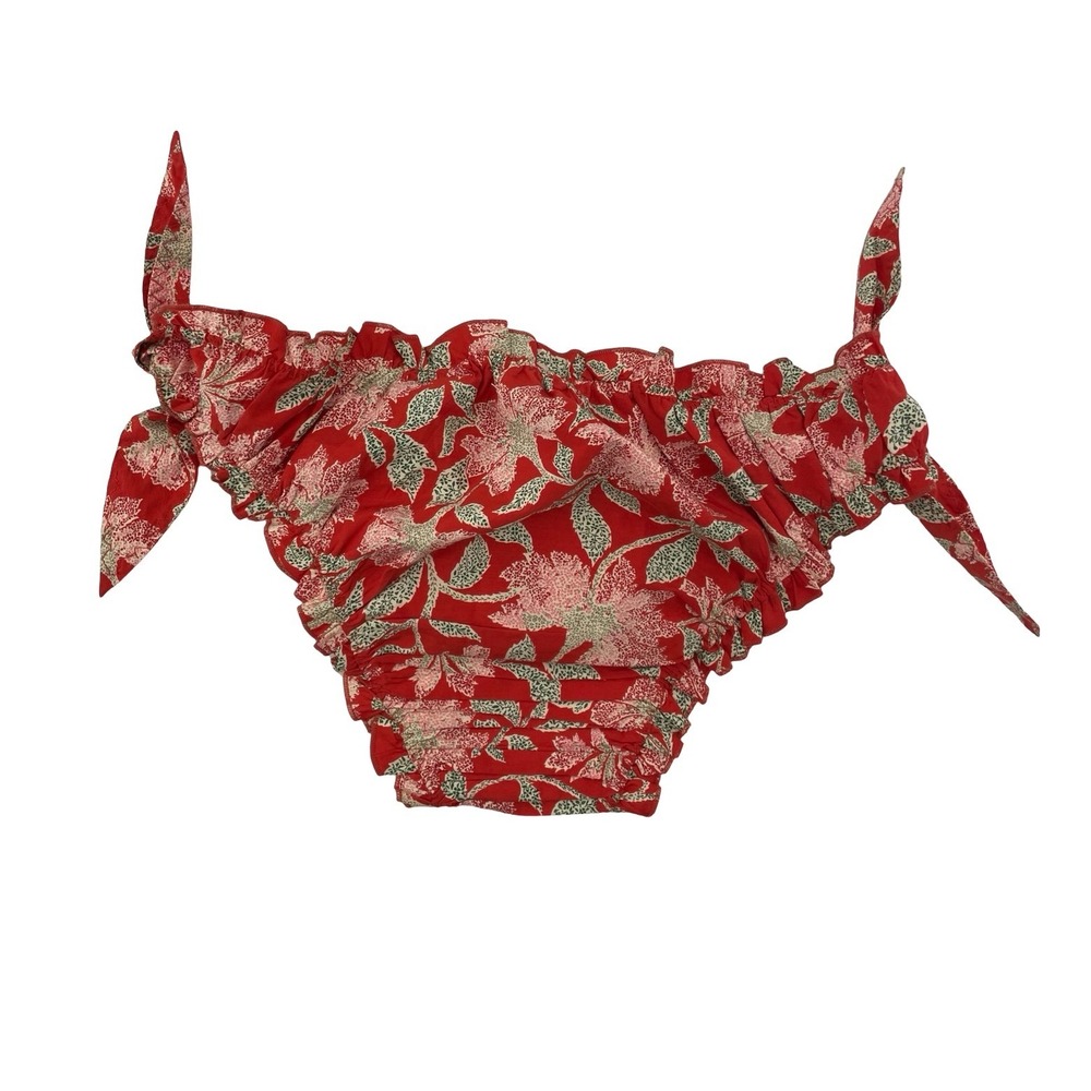 DOEN Bikini Bottom XXL Red Floral NWT